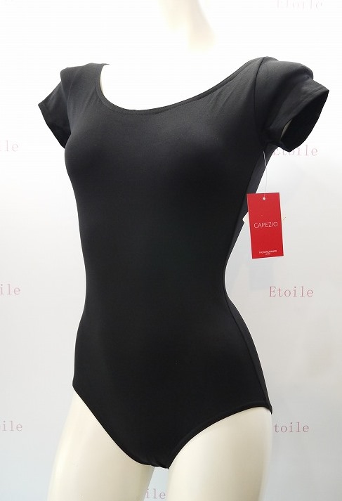 ベーシックデザイン　CAPEZIO　ハイバックショートスリーブレオタード SE1005W