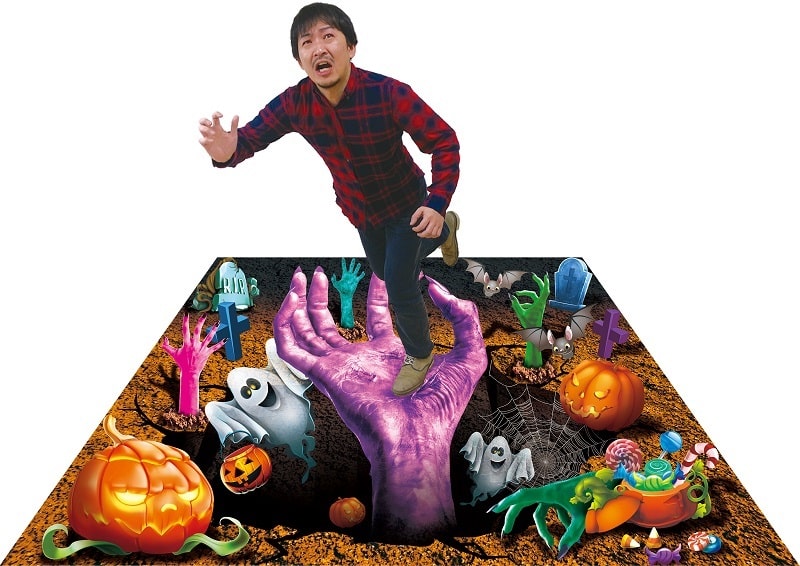 ハロウィン トリックアート TRA-F002 ゾンビタウン フロアシート ハロウィン装飾用 ハロウィン フォトスポット トリックアート 3Dアート  トリックアート フォトスポット 店舗装飾 ハロウィーン ハロウィン halloween｜ハッピー雑貨専門店Happymarche