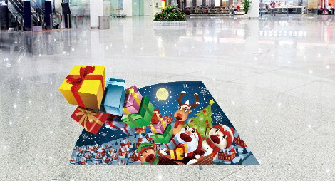 送料無料 クリスマスプレゼント タワー Tra Rm003 クリスマスシリーズ レンタルトリックアート 簡単イベント用フォトスポット トリックアート フォトスポット レンタル 簡単設置 床面 ラバー素材 イベント 装飾用 クリスマス サンタ プレゼント タワー Scadep Org