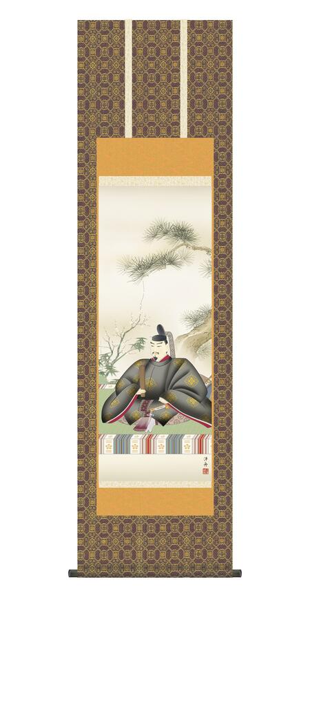 楽天市場】掛軸 掛け軸 慶祝画 「天神」 慶事飾り 菅原道真 ＜送料無料