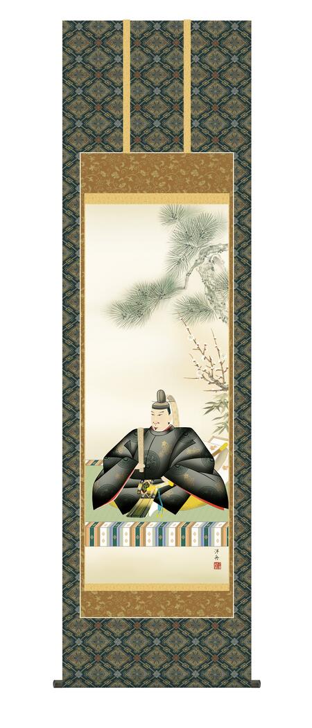 楽天市場】掛軸 掛け軸 慶祝画 「天神」 慶事飾り 菅原道真 ＜送料無料