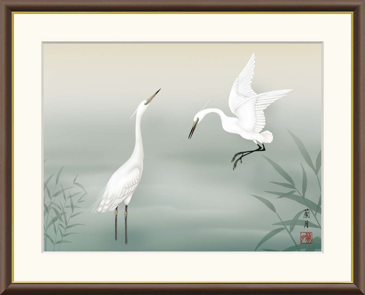 楽天市場】＼P5倍 楽天スーパーSALE20%OFF／絵画 日本画 額入りアート