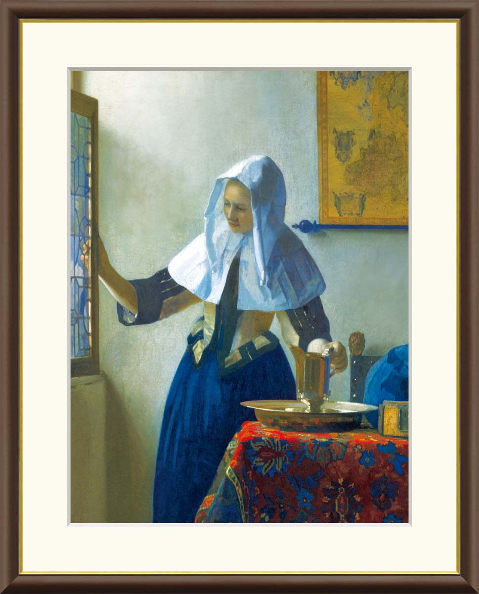 楽天市場】有名 画家 フェルメール 「牛乳を注ぐ女」j1-002 F8:61cm