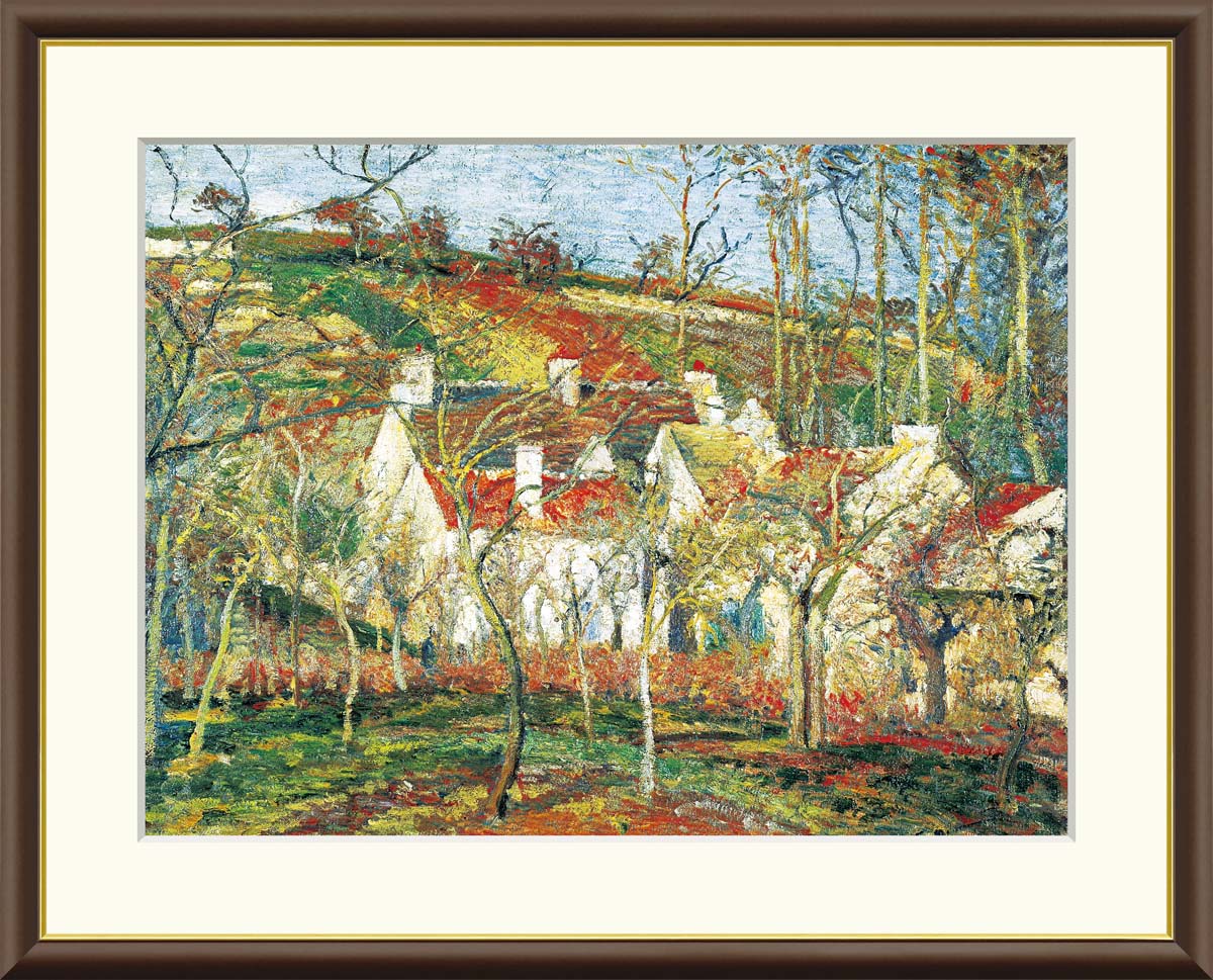 楽天市場】楽天スーパーSALE20%OFF 有名 画家 ピサロ 村の入口
