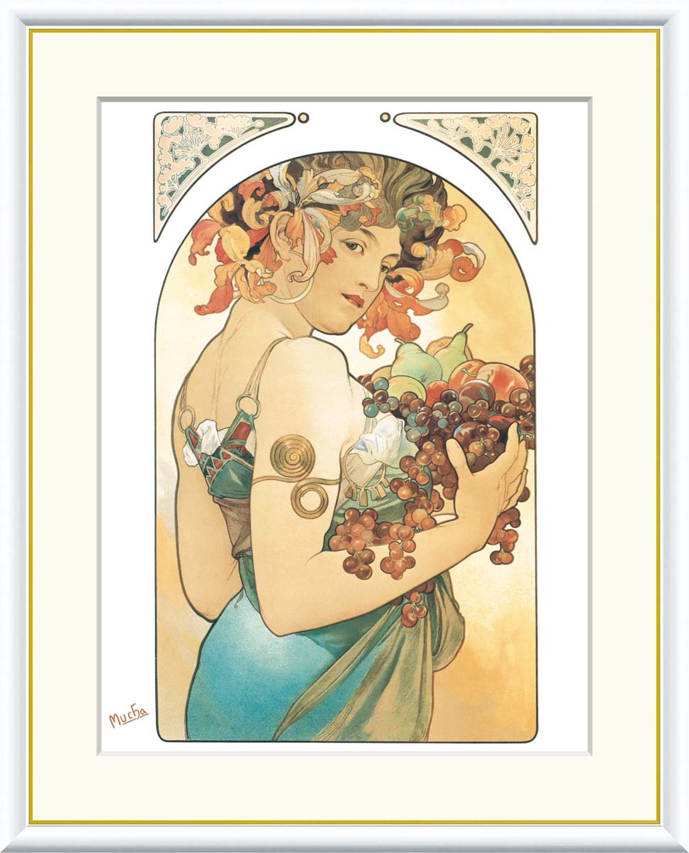 楽天市場】有名 画家 ミュシャ 芸術・絵画 j1107 F8 61cm×49.5cm