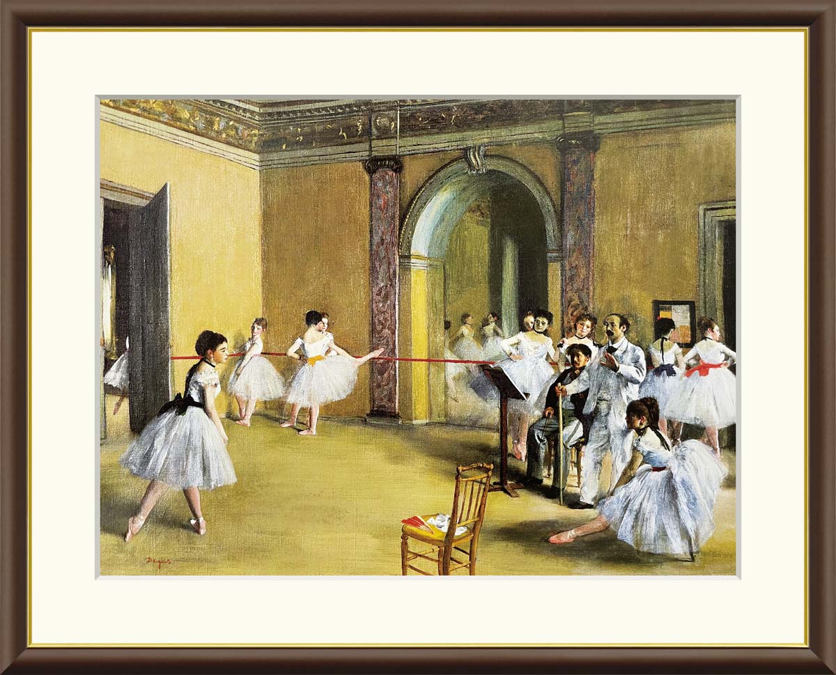 楽天市場】ドガ 「ル・ペルティエ街のオペラ座の稽古場」F8号