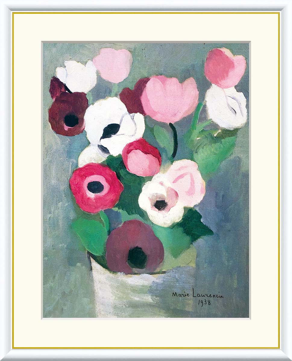 MARIE LAURENCIN 、マリー・ローランサン、花、大判 絵画