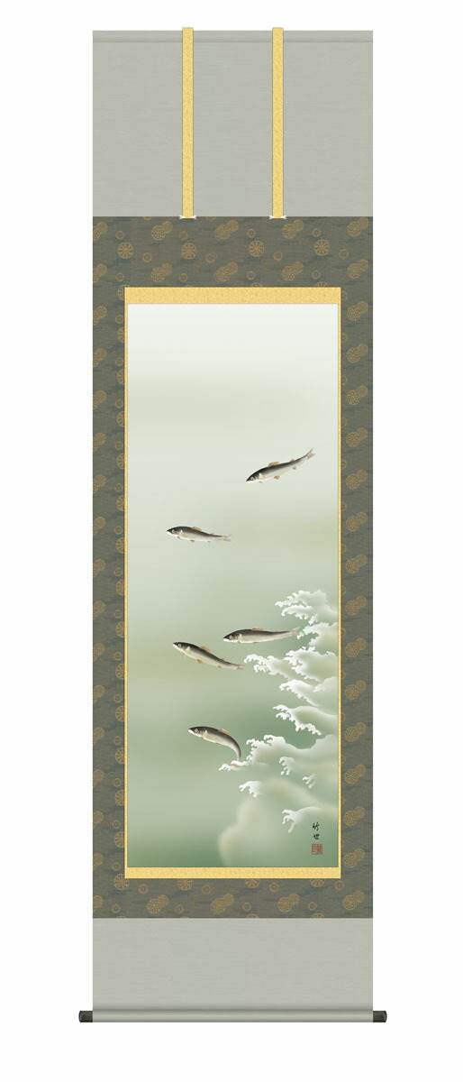 楽天市場】掛け軸 掛軸 夏掛け 花鳥画 「白鷺」 kz5ma11002 田村