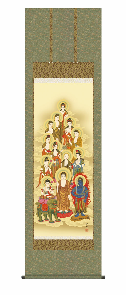 肉筆金粉　古仏画　絹本　仏画　掛け軸　仏壇　釈迦様　豪華仕上げ 肉筆金粉 古仏画 絹本 仏画 掛け軸 仏壇 釈迦様 豪華仕上げ