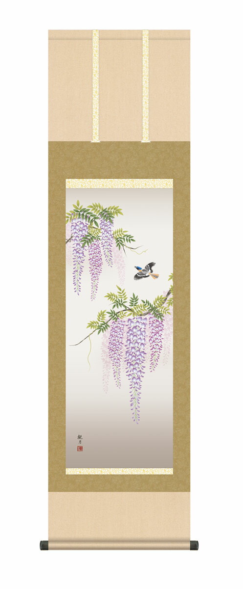 森山観月 桜 花爛漫 掛け軸　掛軸　新品　小さいコンパクトサイズ 掛け軸 掛軸 春 桜花爛漫（森山 観月）?新品掛軸（かけじく