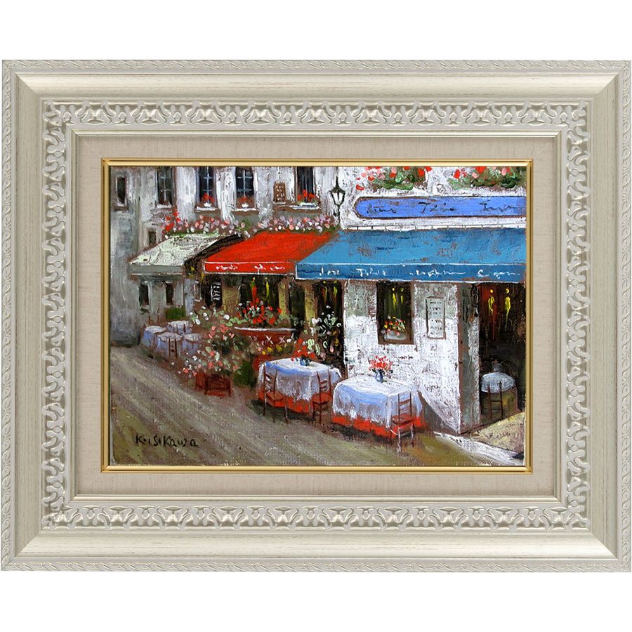 輪廓図案 手描き オイルペインティング おでこ必要経費 オイルペインティング 手描き 油イラスト 開けひろげ珈琲 F4大いさ フランス共和国の首都 石川みめよい図 ヨーロッパ 面影 絵 芸術 風景画 範囲493mm 分量さ402mm フランスパリの風景画 額入りの手描き油絵