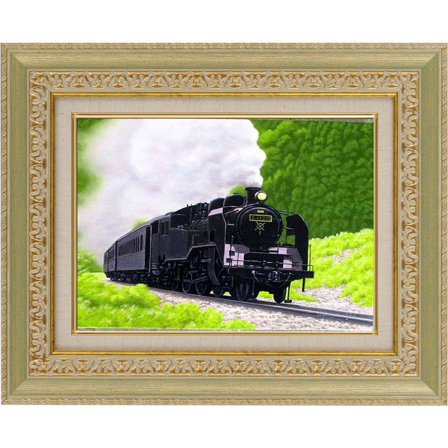 貨車のある風景　油絵　P6(409×273mm) 貨車のある風景 油絵 P6(409×273mm) 貨車のある風景油絵P6(409