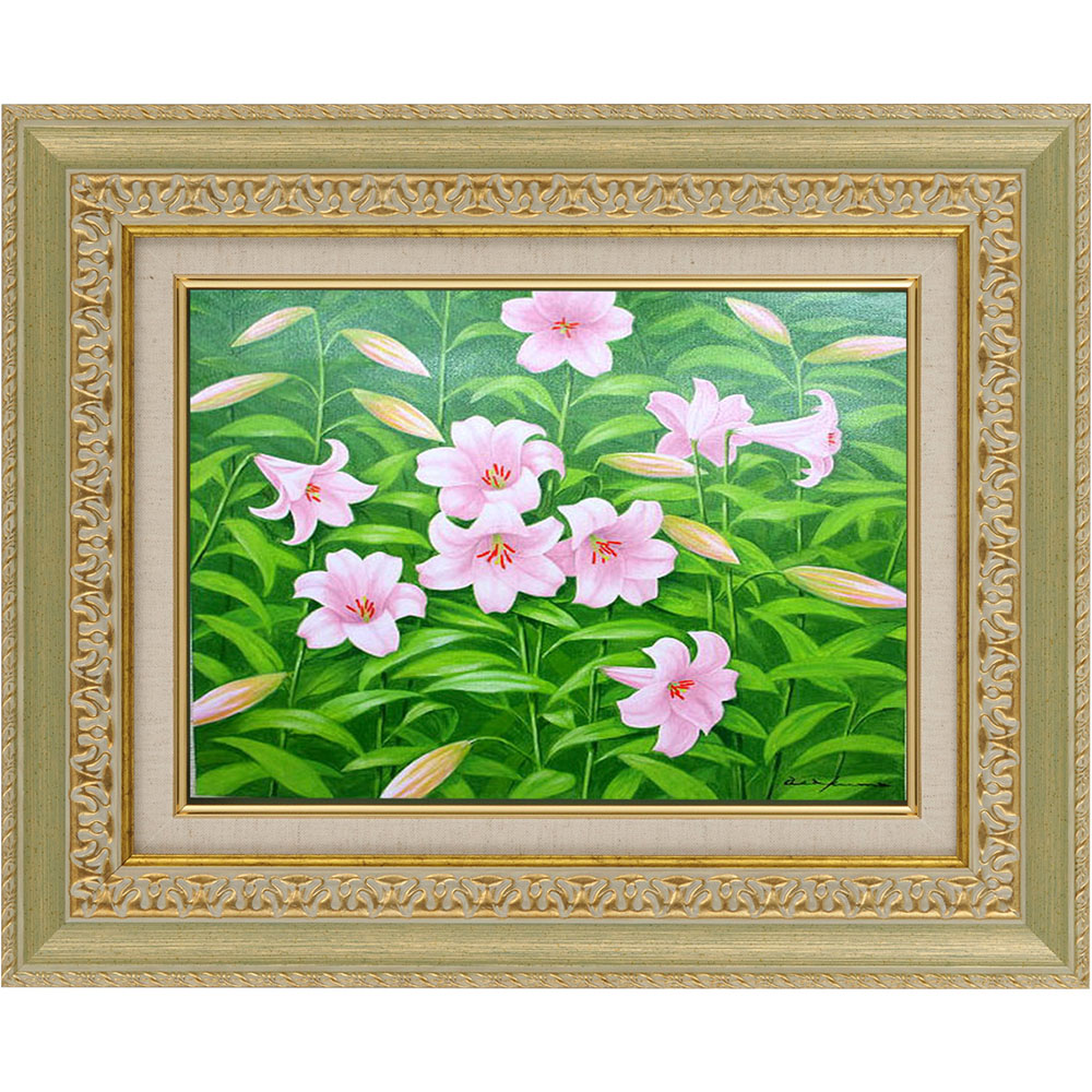 楽天市場】絵画 油絵 額入り油彩 手描き 油絵 富士 芝桜 朝隈敏彦 風景