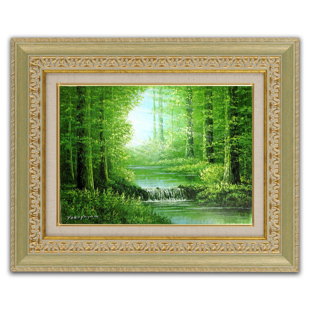 楽天市場】絵画 油絵 額入り油彩 F4サイズ 手描き 関健造 油彩 奥入瀬