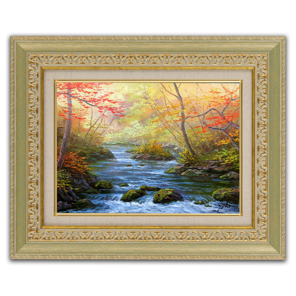 キープサイズ！！(油彩画) 楽天市場】絵画 油絵 額入り油彩 F4サイズ 手描き 関健造 油彩