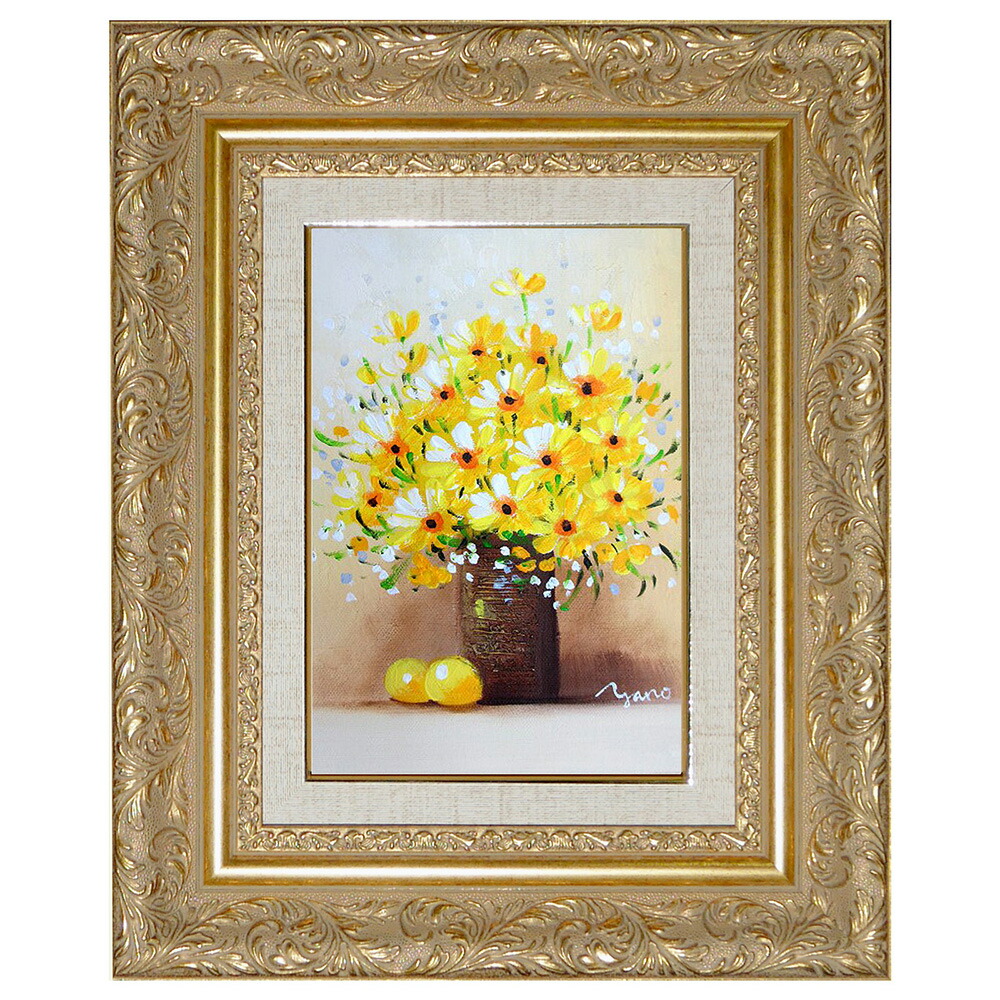 PG688☆【美品 内藤千嘉】油彩画 花