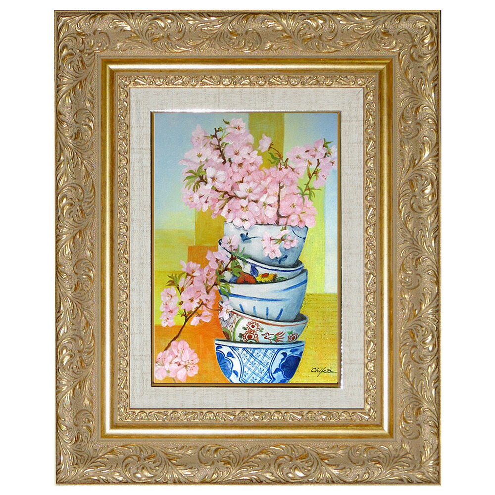 PG688★【美品　内藤千嘉】油彩画 花 imgrc0079768514.jpg