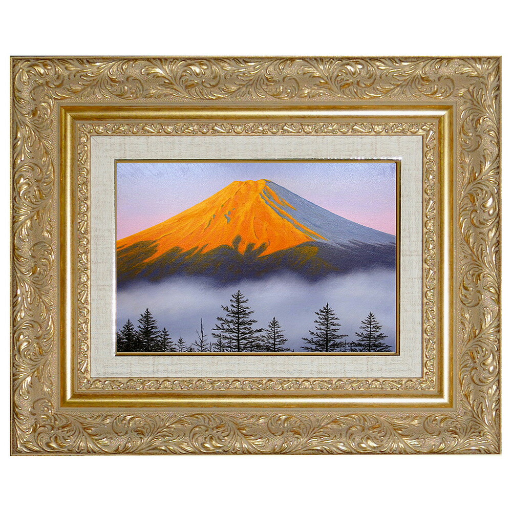 【送料無料】 絵画 油絵 手描き「妙義山麓と梅林」真筆 楽天市場】絵画 油絵 上高地 （大山功） 送料無料 【海・山