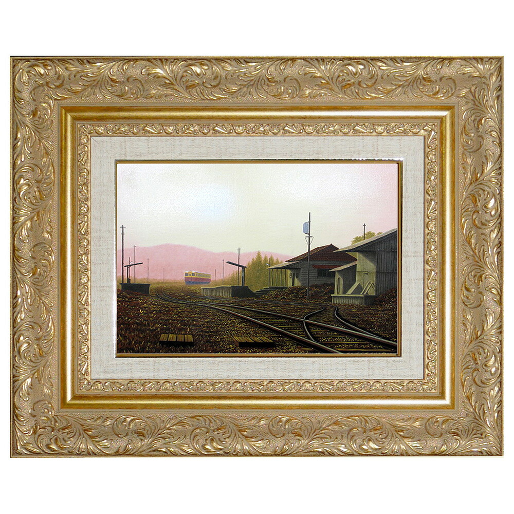 油絵手描き作品 真作【 春秋記 】油彩 (油絵) 手描き限定作品 Ato Fujihara P6号