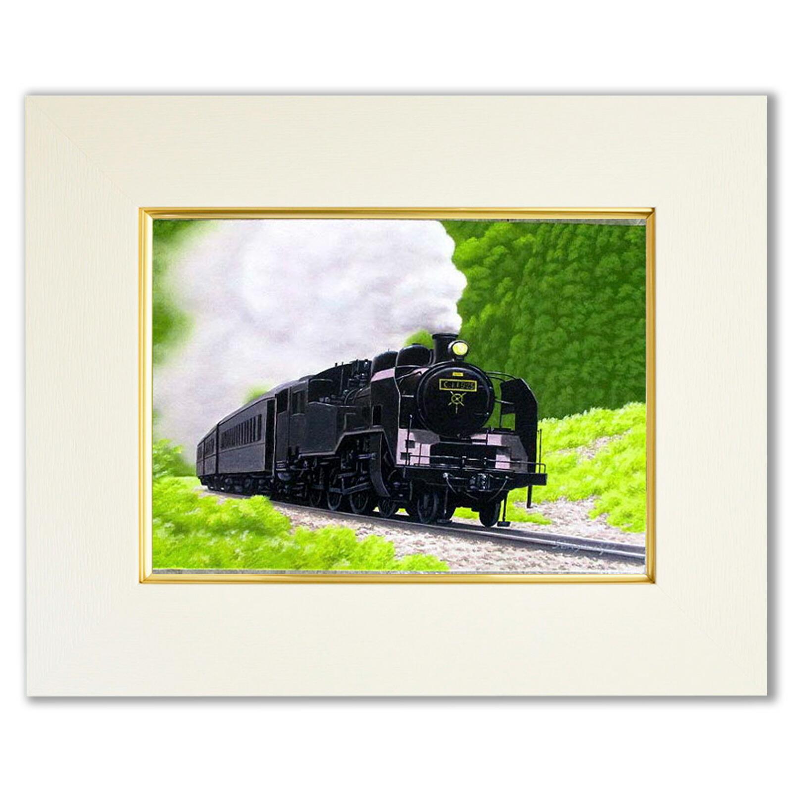 手描き 油彩画　風景 廃車 手描き 油彩画 風景 廃車