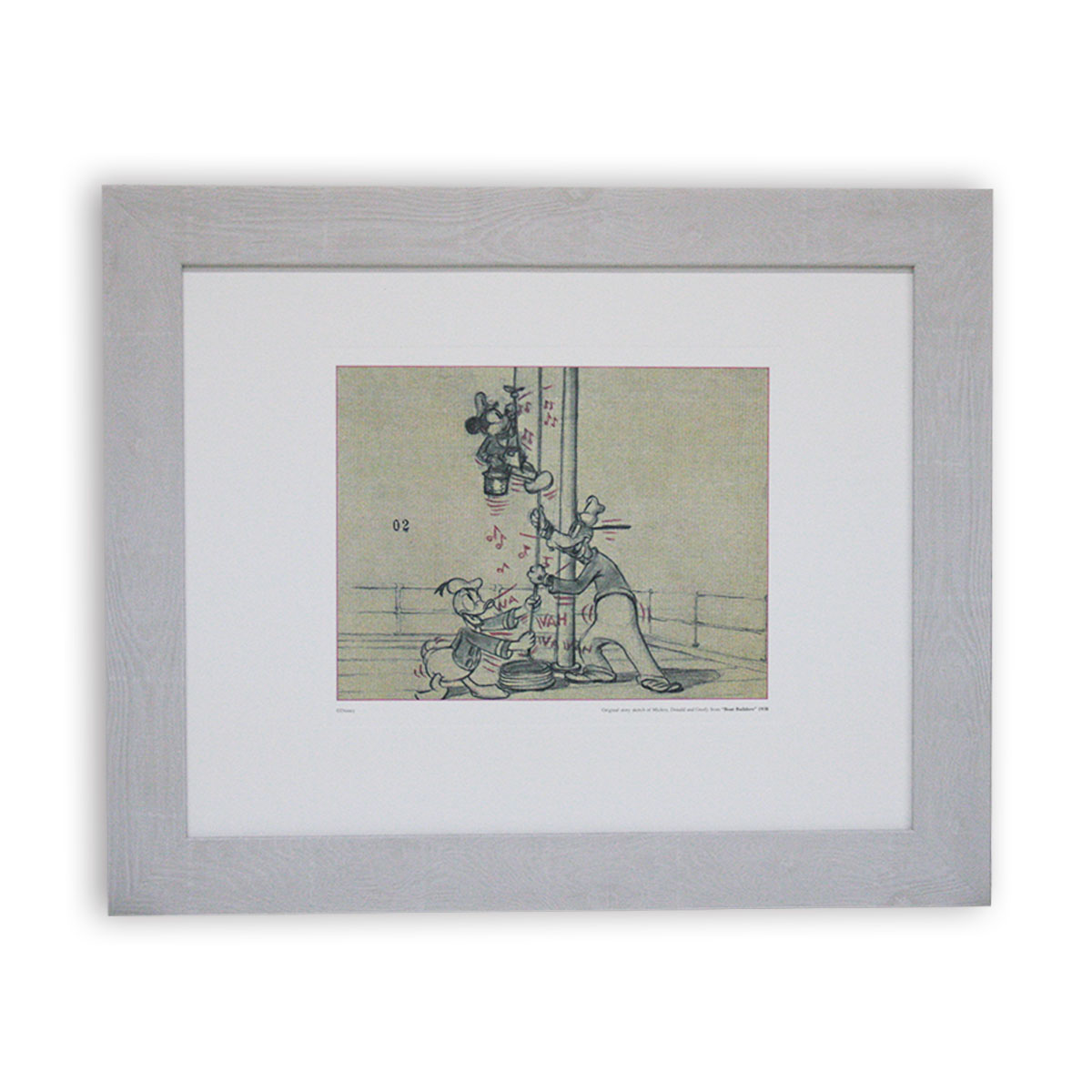 楽天市場】額入りポスター アンティーク ディズニー ドナルド ドナルド