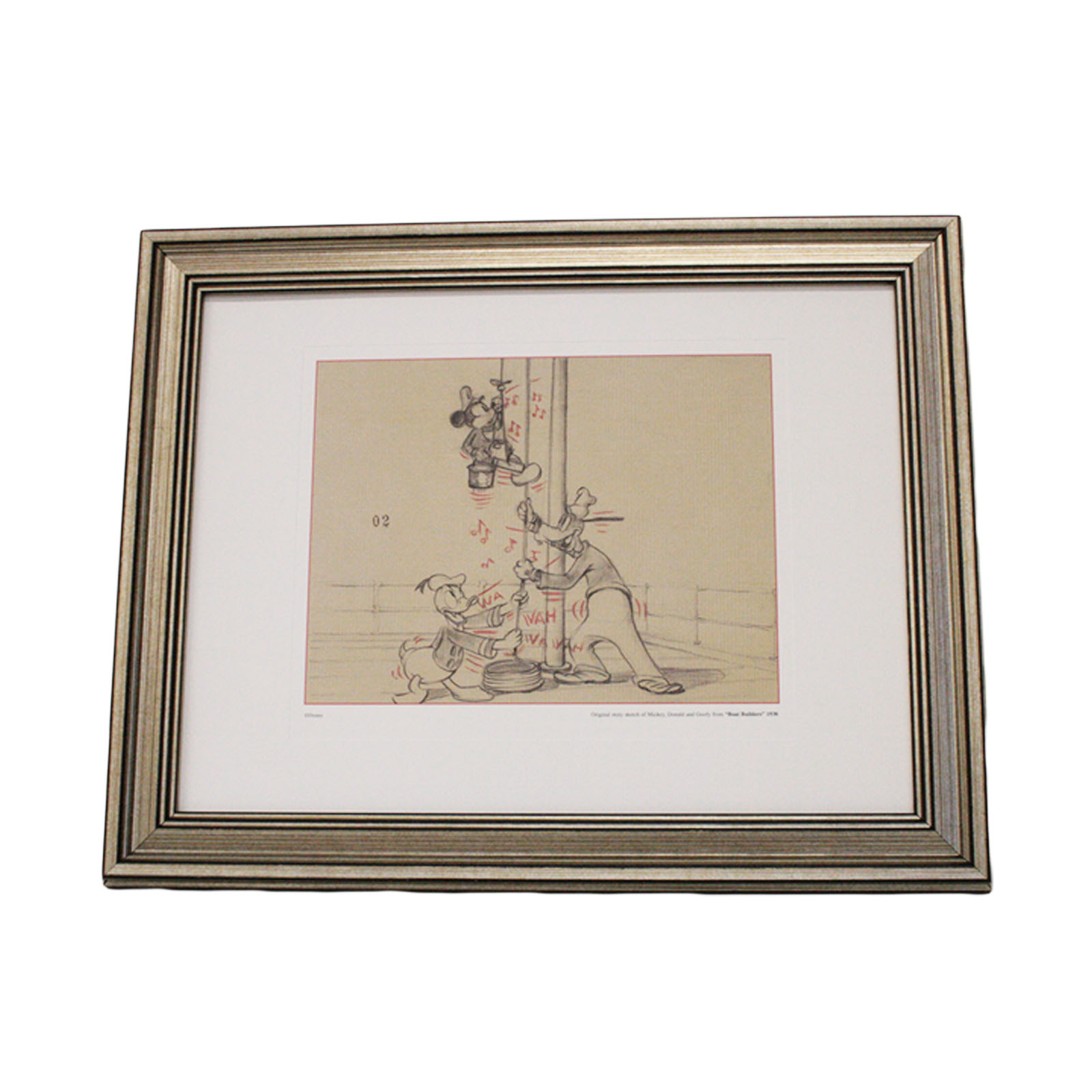 楽天市場】額入りポスター アンティーク ディズニー ドナルド ドナルド