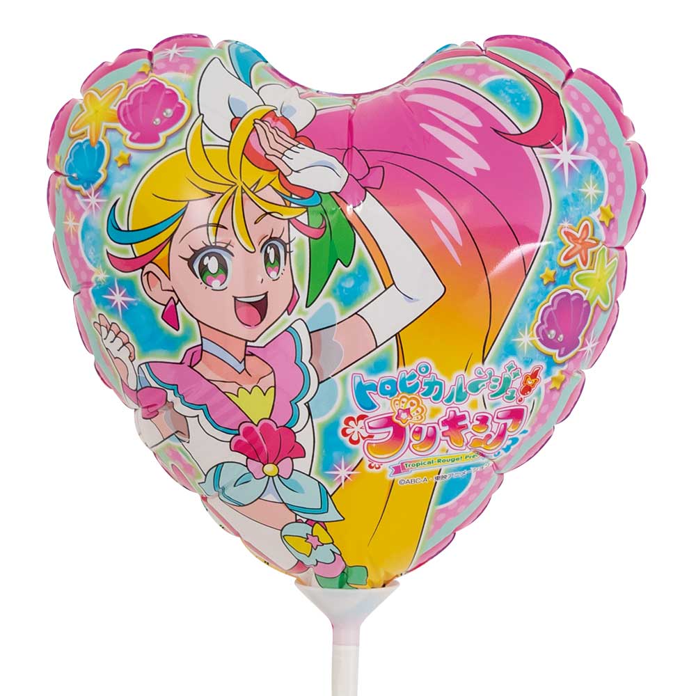 楽天市場 キャラクター 風船 キャラクターバルーン トロピカル ジュプリキュア スティックバルーン 10本 袋 インサイドプリント バルーン部分 W14cm H19cm スティック 30cm ブローイングタイプ 1セット 10本 Balloon World Product Showroom