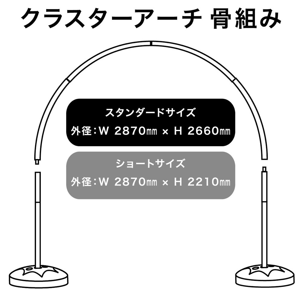 楽天市場 飾り付け 学園祭 イベント クラスターアーチキット 骨組みのみ 1セット 1台 Balloon World Product Showroom