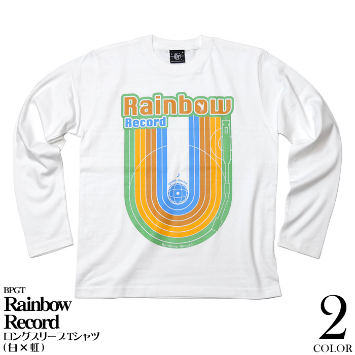 楽天市場】Rainbow Record (レインボーレコード) Tシャツ (白×虹色