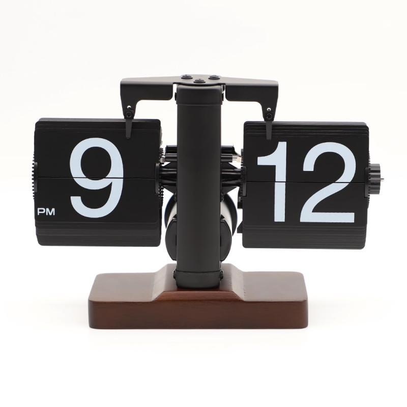 フリップ時辰儀 パタパタ時辰儀木製 置きとけい 木製 レトロ 置き時計 今めかしい 差し上げ物 室内装飾 フリップ時辰儀 事務机clock 意中の女彼仲よし差し上げ物