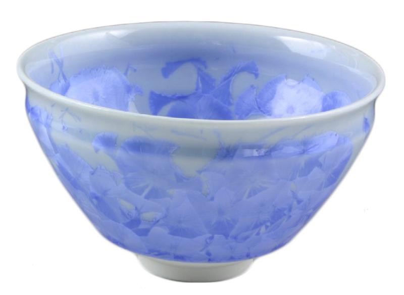 京焼 清水焼 陶あん窯 抹茶碗 花たま物(青) kta825