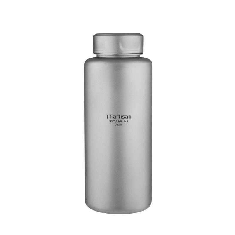 チタン製お水瓶 運動競技瓶 1000ml 34薬局衡オンス/700ml 超軽さ 手抜かり押しとどめる アウトドア 難民キャンプ 山歩き用