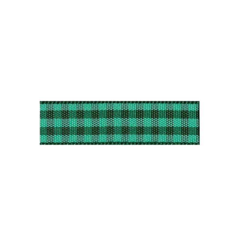 RibbonBon チェックタフタリボン #129 36粍幅 巻(30m) 5大きさ79色取りひろげる