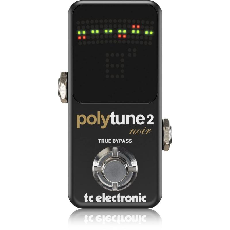 【全弦同時チューニング可能/コンパクトサイズ】tc electronic ポリフォニック チューナー【全弦同時チューニング可能】 POLYTUNE 2 NOIR｜バンブ
