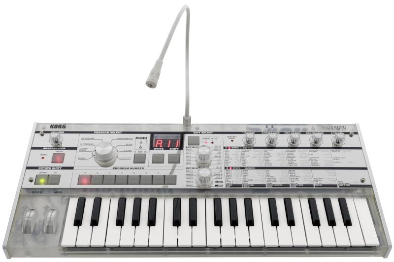 KORG コルグ アナログ モデリング シンセサイザー microKORG Crystal 20周年不死化青写真 ボコーダー 蓄電池駆動動力可 37鍵 マイクロホン嘱する
