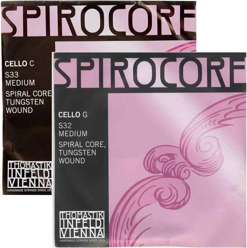 Thomastik チェロ弦 SPIROCORE GC線タングステン セット|バンブ