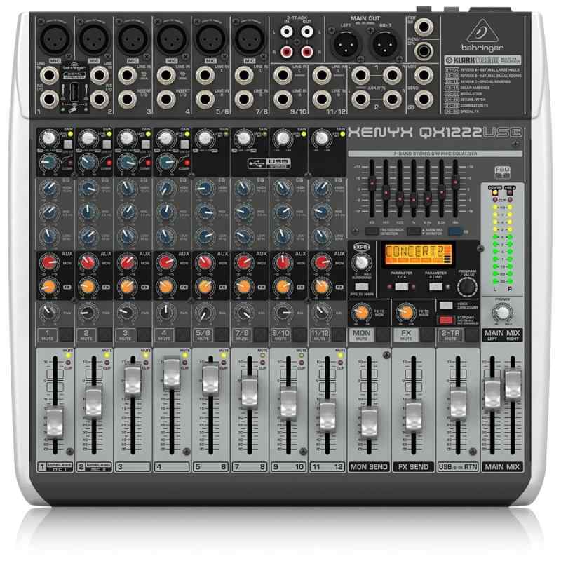 BEHRINGER ベリンガー QX1222USB マルチエフェクター搭載USBミキサー|バンブ