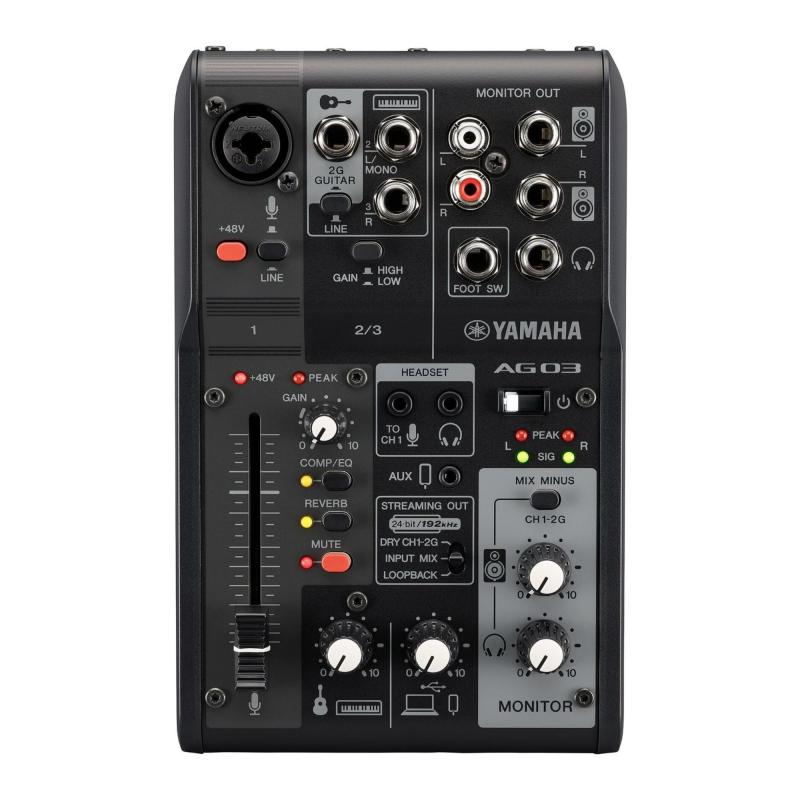 ヤマハ6チャンネルライブストリーミングループバックミキサー/USBインターフェース|バンブ