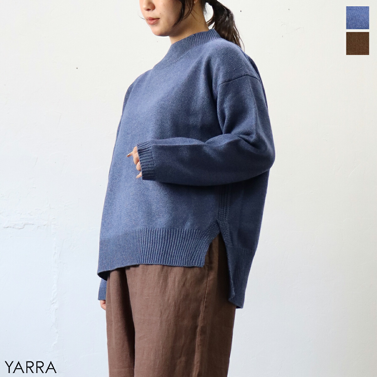 \u003cbr /\u003eYARRA（ヤラ）羊毛混ハイネック編み物