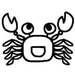 楽天市場 サマー ゴム印 かに 印面サイズ 22 22mmゴム印 スタンプ ハンコ 判子 はんこ暑中見舞い 残暑見舞い こだわりスタンプショップbamboo