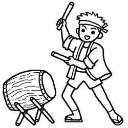 楽天市場 サマー ゴム印 和太鼓 印面サイズ 22 22mmゴム印 スタンプ ハンコ 判子 はんこ暑中見舞い 残暑見舞い夏祭り 盆踊り こだわりスタンプショップbamboo