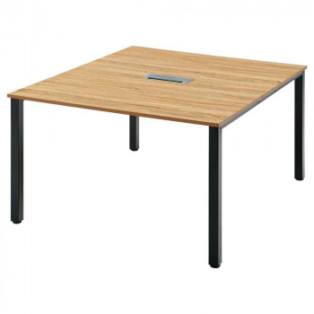 オフィス家具　アイアンフレーム　ミーティングテーブル　120×140×70cm　RG4-1214-KKA　メーカ直送品　　代引き不可/同梱不可｜バンプ