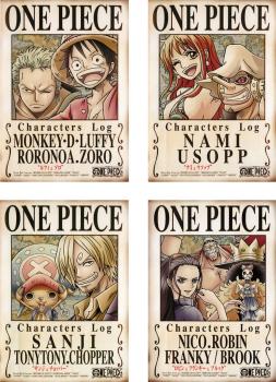 One Piece ワンピース キャラクターズ Log 4枚セット ルフィ ゾロ ナミ ウソップ サンジ チョッパー ロビン フランキー ブルック 全巻セット アニメ 中古 Dvd レンタル落ち Ssd Co Ao