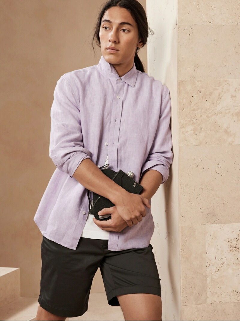 M アンタック リネン リパブリック Banana Republic ブラウス シャツ バナナ M アンタック リネン リパブリック Banana Republic ブラウス シャツ バナナ