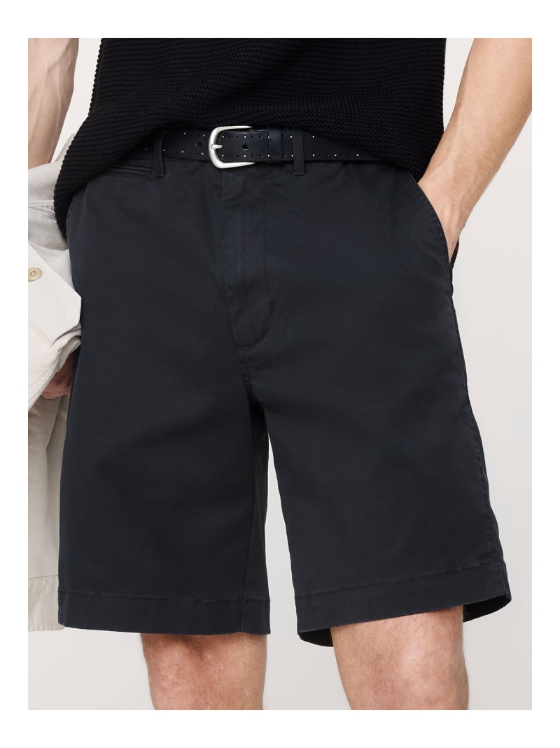 (M)9インチ リブイン チノ ショートパンツ BANANA REPUBLIC バナナ・リパブリック パンツ その他のパンツ ホワイト ネイビー ブラック【送料無料】[ Fashion]