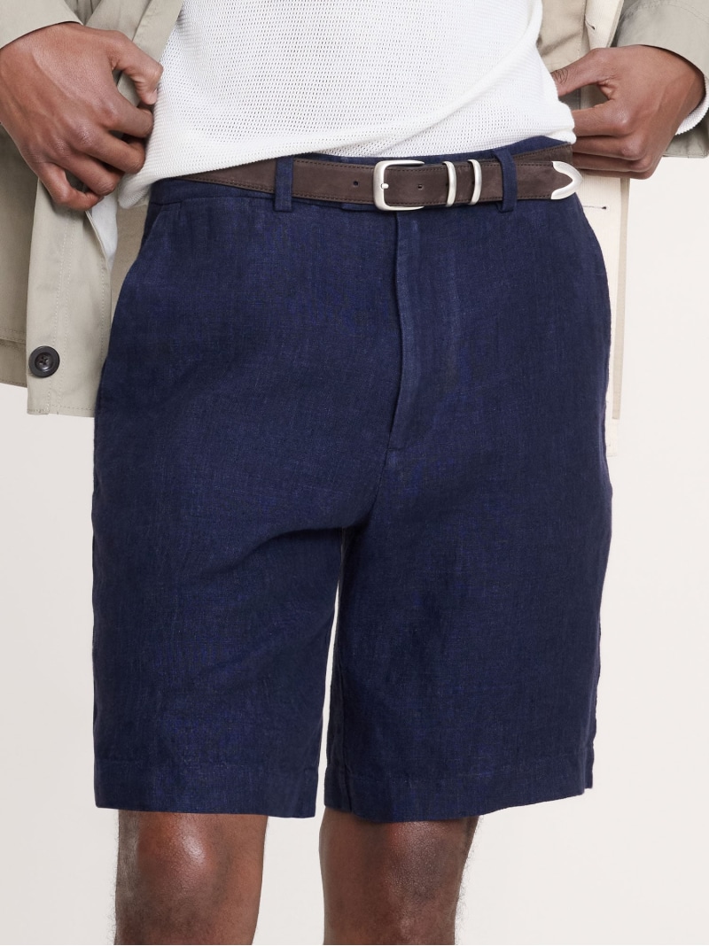 【SALE／15%OFF】(M)9in リネン 遊撃手ズボン下 BANANA REPUBLIC バナナ・リパブリック ズボン下 チノズボン下 白いこと ベージュ 米国海軍【RBA_E】【貨物輸送無料】[ Fashion]