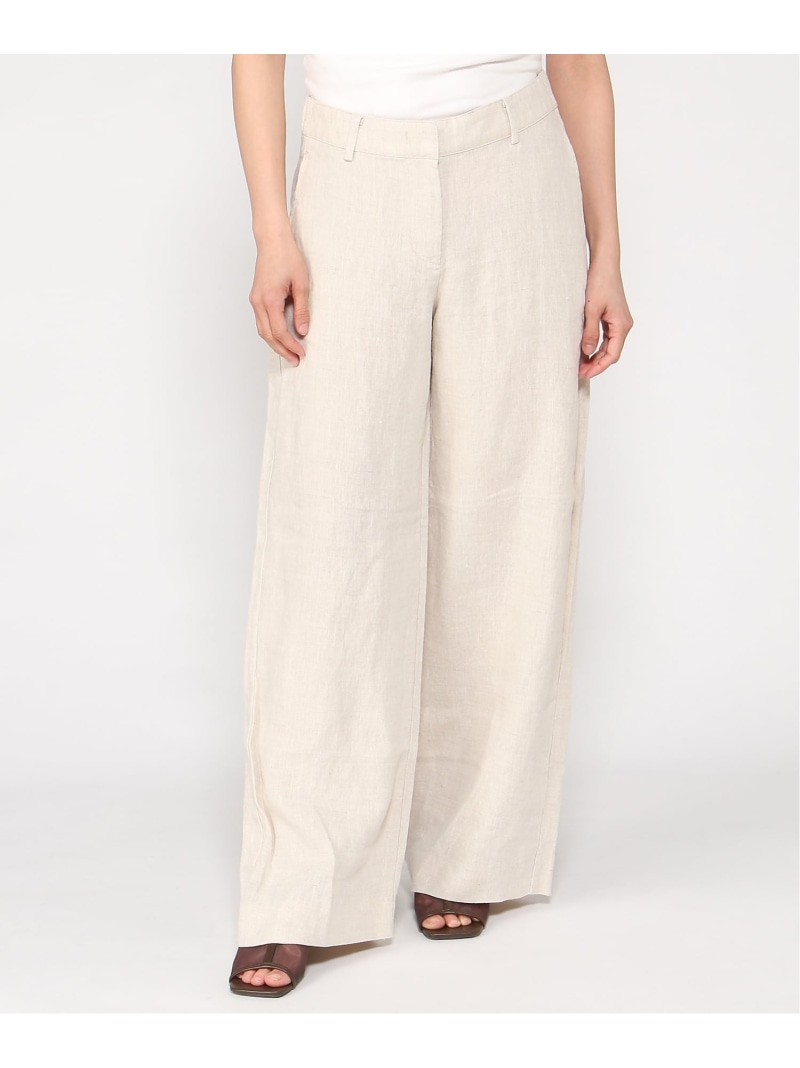 【SALE／15%OFF】(W)エブリデイ ワイドレッグ リネン ズボン下 BANANA REPUBLIC バナナ・リパブリック ズボン下 余分の物のズボン下 白いこと 青色 赤銅色 カーキ緑であること【RBA_E】【貨物輸送無料】[ Fashion]