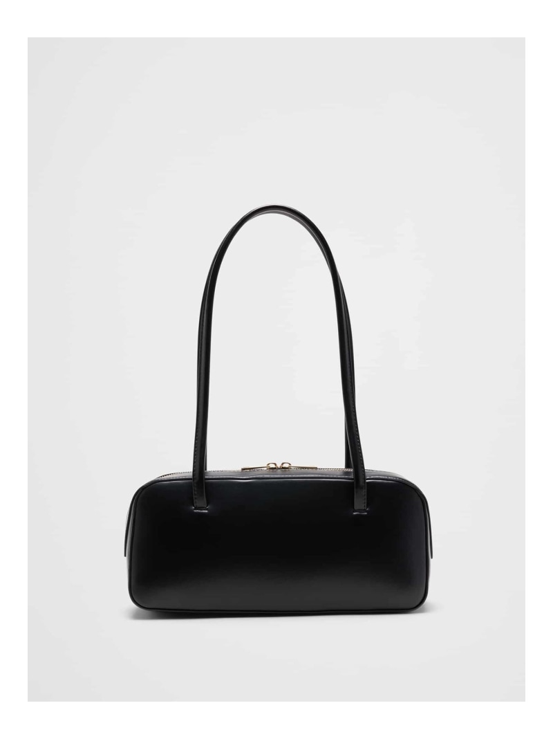 (W)BANANA REPUBLIC FACTORY STORE　　ヴィーガンレザー イーストウエスト トップハンドル バッグ BANANA REPUBLIC FACTORY STORE バナナ・リパブリック ファクトリーストアー バッグ ショルダーバッグ ホワイト ブラック【送料無料】[ Fashion]