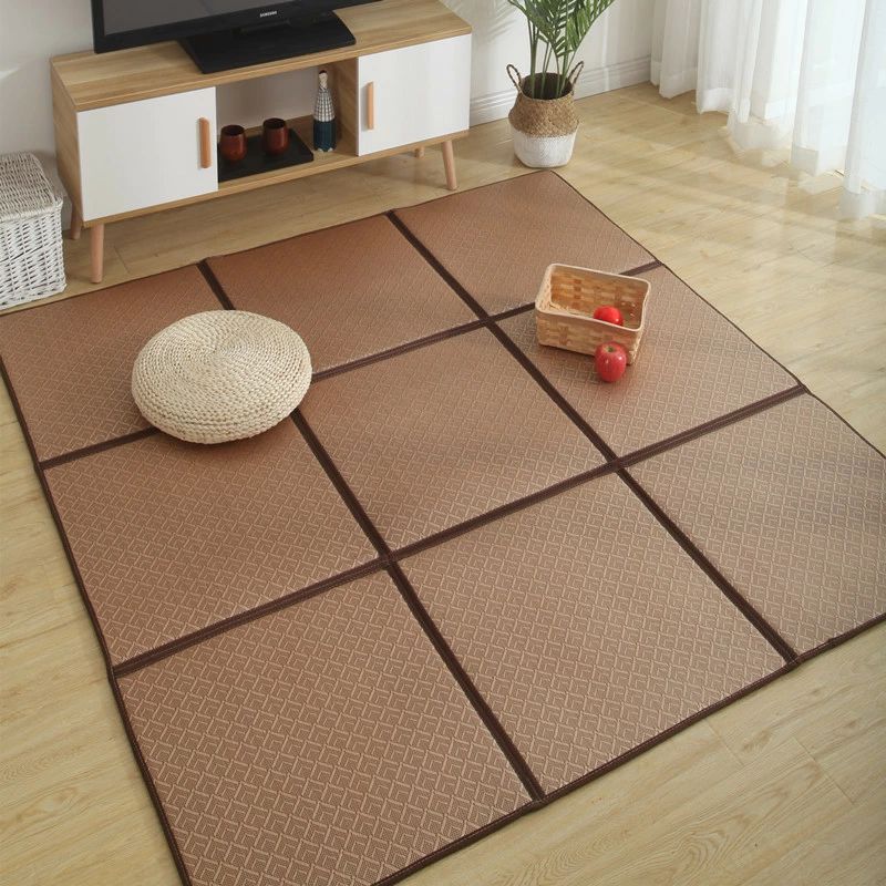 4タイプ 籐マット置き畳 ユニット 畳 半畳 和モダン 120*120cm 籐マット 汚れにくい 水に強い ポリプロピレン 軽量 半畳 畳 和モダン ラグ 折りたたみ収納 置き畳 水拭きできる ユニット畳