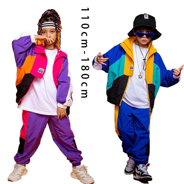 2点セット キッズダンス衣装 ヒップホップ ストリート 舞台衣装 セットアップ ユニフォーム 110cm-180cm 団体服 演出服 発表会 ダンス教室 ジャズダンス 2タイプ 舞台 韓国